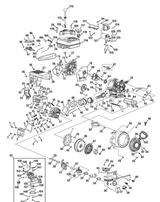 Engine Assembly 365-Sub Diagram and Parts List for 365 2009 & Before Cub Cadet Engine